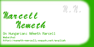marcell nemeth business card